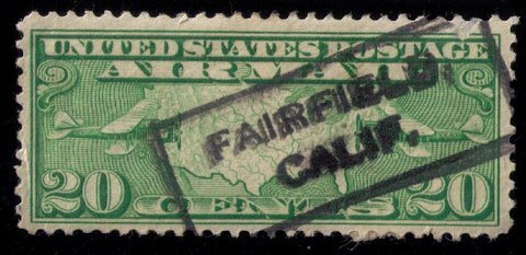 US Sc #c9 used Fairfield,Calif Cancellation VF