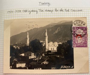 1939 Berek Turkey RPPc Postcard Cover to Cambridge england