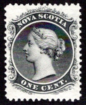 Scott 8, Nova Scotia, MLHOG, F/VF, 1 cent, Canada