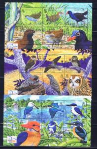 Solomon Is 983-85 2004 NH Birds sheets 