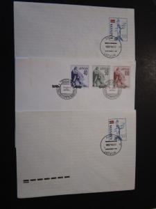 Latvia 5 First Day Covers / Light Corner Creases from Mounting (II) - M22