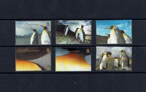South Georgia: 2005 King Penguins,  MNH set