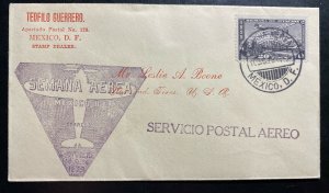 1929 Mexico City Mexico First Flight Airmail Cover FFC To Midland TX USA