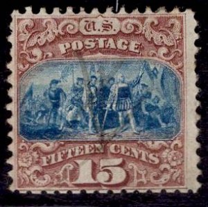 US Stamp #118 15c Pictorial  USED SCV $800. Great Impression.