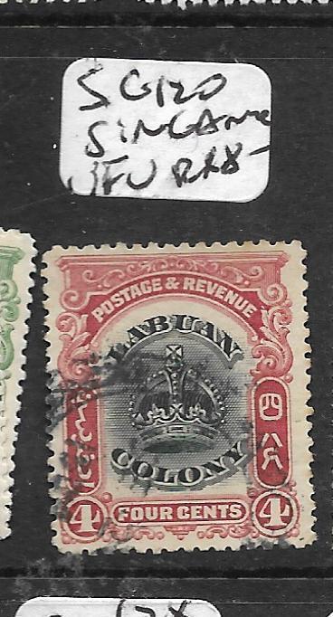 LABUAN (P0204B)  CROWN 4C  SG 120  SINGAPORE CANCEL  VFU  