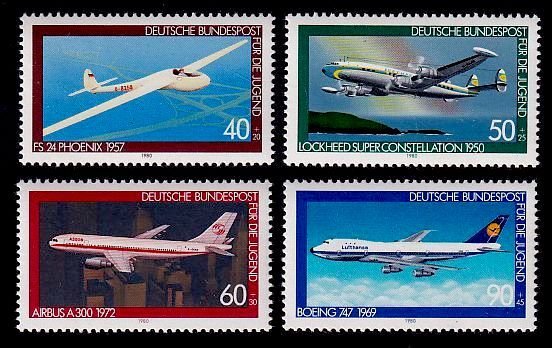 Germany Sc# B570-3 MNH Aircraft (Semi-Postal)