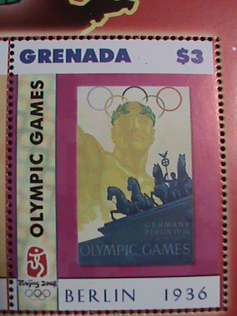 GRENADA STAMP-2008  SUMMER OLYMPIC GAMES BEIJING -MNH MINI SHEET   VERY FINE