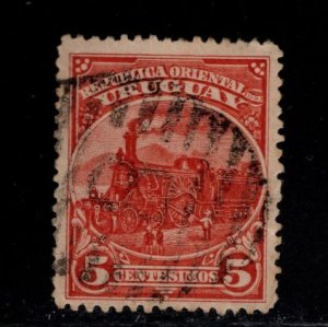 Uruguay Scott 112 Used Train stamp