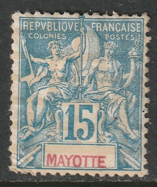 Mayotte 1892 Sc 7 MH DG