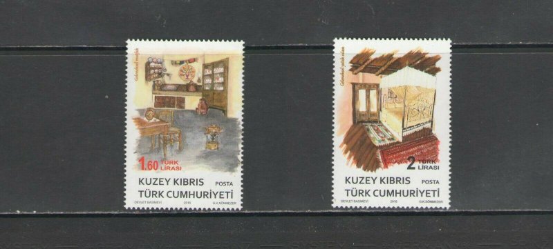 TURKISH CYPRUS :Sc. 798-99  /**TRADITIONAL HOUSEHOLD FURNISHING ** /  SET / MNH