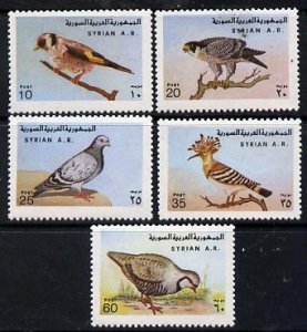 Syria 1978 Birds unmounted mint set of 5, SG 1371-75