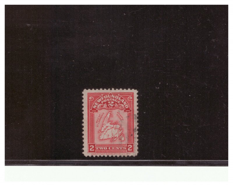 CANADA NEWFOUNDLAND SC.86 MAP OF NEWFOUNDLAND #1 USED EV8