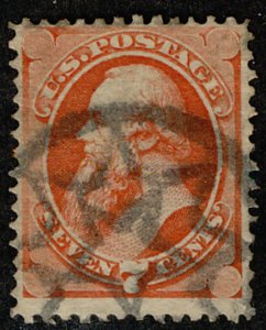 #138   Scott CV $525  #138 F/VF, socked on the nose, NYFM cancel, Fresh Stamp!