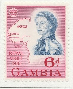 1961 Gambia 6dMH* Stamp A4P40F40098-