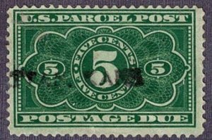 USA #JQ3 used 5c parcel post postage due