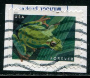 5395 US (55c) Frogs - Pacific Tree Frog SA, used on paper