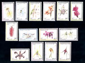 [62719] Vanuatu  1982 Flora Flowers Blumen - Orchids 14 Values MNH