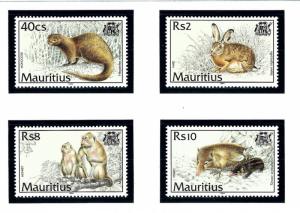 Mauritius 782-85 MNH 1994 Mammals