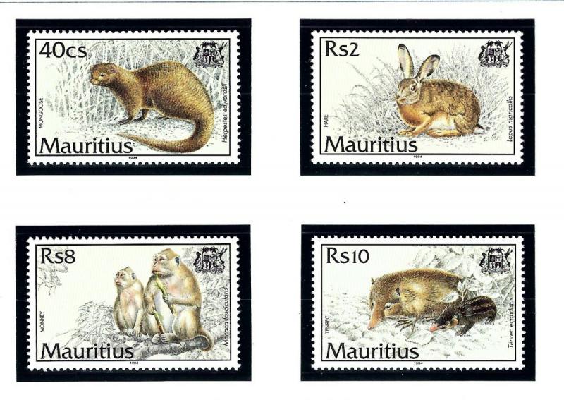 Mauritius 782-85 MNH 1994 Mammals