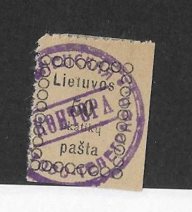 Lithuania Sc#8 used VF