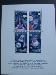 DAHOMEY-1969- MEN FIRST STEPPED ON THE MOON-U.S.A - MNH S/S VERY FINE