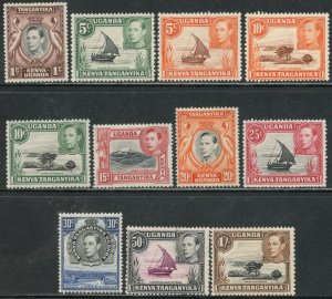 KUT Sc#66a//80 1938-52 KGVI Pictorials Part Set OG Mint Hinged