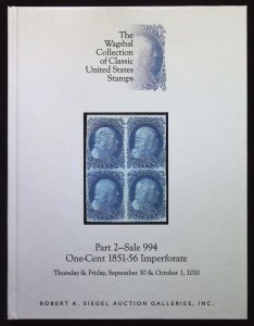 Siegel 994 - The Wagshal Collection of Classic US Stamps-1851-56 Imperforate