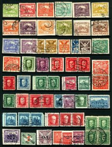 Czechoslovakia #2/#146 1918-1934 Assorted Early Classic Imperfs, Overprints, M&U