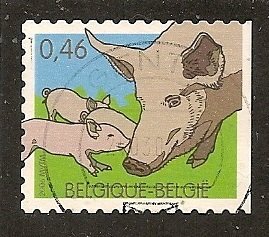 Belgium   Scott   2132d   Pigs         Used