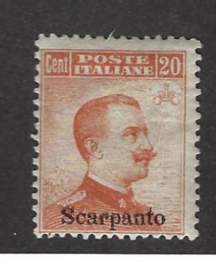 Italy Scarpanto SC#10 Mint Fine SCV$120.00...Worth a Close Look!