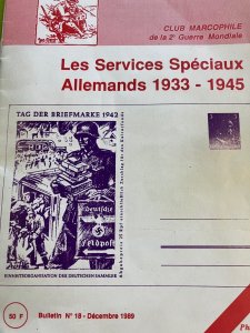 WW2 Les Services Speciaux Allemandes 1933-1945. Signed (Postal markings of Germa