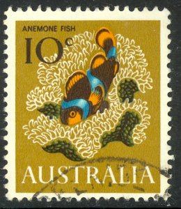 AUSTRALIA 1966-71 10c Anemone Fish Pictorial Sc 405 VFU