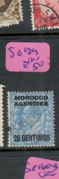 MOROCCO AGENCIES  (PP0109B) KE  25C/2 1/2D  SG 129    VFU