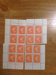 Canada SC 306 NH PL #12 matched set