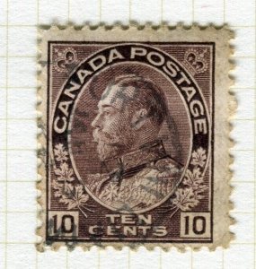 CANADA; 1911-22 early GV issue used Shade of 10c. value