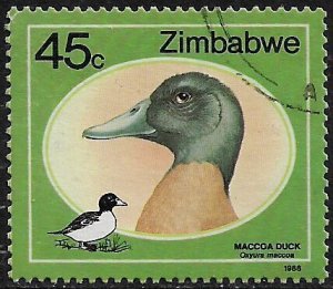 Zimbabwe #577 Used Stamp - Ducks - Maccoa (b)