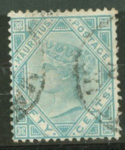 Mauritius #66 Used Single