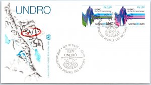 UN UNITED NATIONS FIRST DAY COVER OFFICIAL GENEVA SWITZERLAND OFFICE CACHET #45