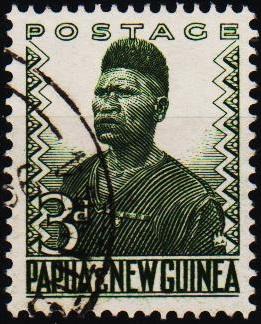 Papua New Guinea.1952 3d S.G.5 Fine Used