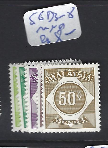 MALAYA  MALAYSIA   (P3007BB)   POSTAGE DUE SG   3-8  MNH