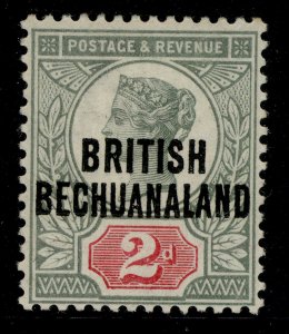 BRITISH BECHUANALAND QV SG34, 2d grey-green & carmine, M MINT. Cat £25.