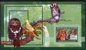 Guinea - Conakry 2006 Ornithologusts (Birds) perf s/sheet...