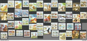 Eb036 2015 Guiena-Bissau Fauna Birds Wild Animals 19Bl+27Kb Mnh