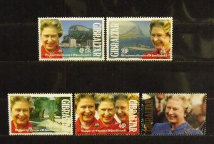 15677   GIBRALTAR   MNH # 605, 606, 607, 608, 609                CV$ 5.15