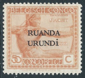 Ruanda Urundi, Sc #16, 50c MH