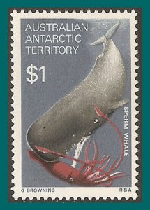 AAT 1973 Sperm Whale, MNH #L34,SG34