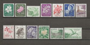 NORFOLK ISLAND 1960/62 SG 24/36 USED Cat £38