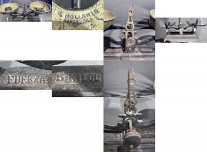 ANTIGUA BALANZA MECÁNICA BALLARIN BARCELONA FUERZA 5 KILOS + JUEGO DE PESAS ...