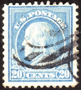 1917, US 20c, Franklin, Used, Sc 515