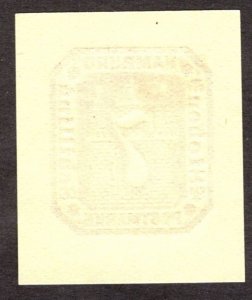 Hamburg Reprint of cut square, 7Sch, Unused